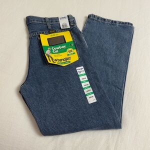 Vintage Wrangler Cowboy Cut Jeans Size 32x30 Classic Western Slim Fit